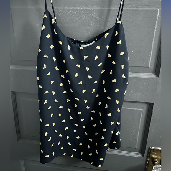 Cute summery citrus print tank top - Picture 2 of 3